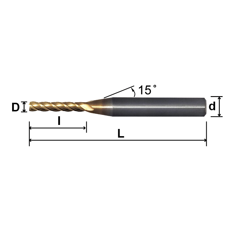 LET4 (Long Flute Length End Mill),4 Flutes-LET4 LET4 (Long Flute Length End Mill),4 Flutes-LET4