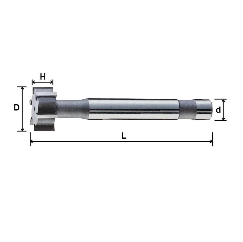 Brazed Carbide T-Slot Cutter (Straight Flute)-CBTE Brazed Carbide T-Slot Cutter (Straight Flute)-CBTE
