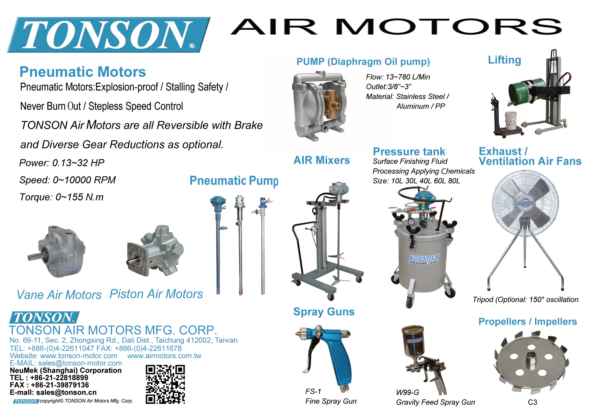 TONSON AIR MOTORS MFG. CO., LTD.